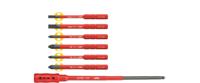 Wiha VDE Plat, Kruiskop Phillips, Kruiskop Pozidriv Schroevendraaierset 4 mm, 5.5 mm PH 1, PH 2, PZ 1, PZ 2 6 mm Geschikt voor Wiha Torque - thumbnail