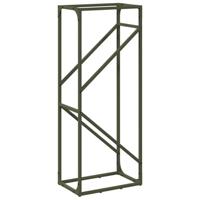 Brandhoutrek 40x25x100 cm koudgewalst staal olijfgroen - thumbnail