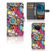 Nokia X10 | Nokia X20 | Wallet Case | met Pasjes | Punk Rock - thumbnail