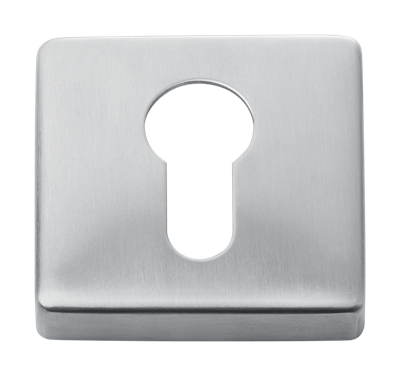 Cilinderrozet rvs vierkant