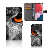 Samsung Galaxy A13 (4G) | Telefoonhoesje | Met pasjeshouder | Uil - thumbnail