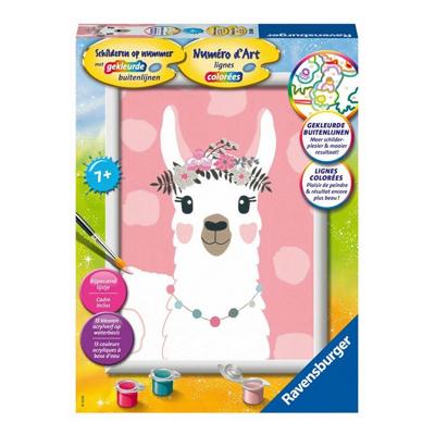 Ravensburger schilderen op nummer lama