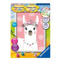 Ravensburger schilderen op nummer lama - thumbnail