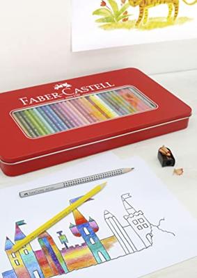 Faber Castell fc-115824 kleurpotlood faber-castell castle zeskantig metalen etui met 24 stuks