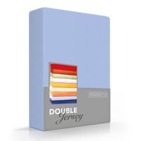 Romanette Hoeslaken Double Jersey Blauw-160/180 x 200/210/220 cm - thumbnail