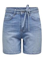 Only Onlgianna Mw Belted Shorts Azg Dnm Noos Korte Broeken Medium Blue Denim - thumbnail