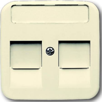 Busch-Jaeger Afdekking Modulaire jack insert Crème-wit, Parel-wit 2CKA001753A8022 - thumbnail