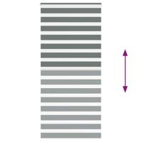Zebra rolgordijn 100x200 cm stofbreedte 95,9 cm donkergrijs - thumbnail