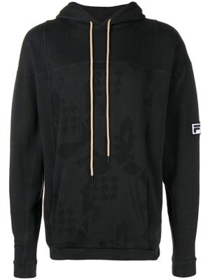 Liam Hodges Liam Hodges X Fila logo hoodie - Black