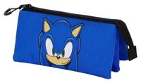 Sonic - The Hedgehog Triple Pencil case SEGA Sight Blue - thumbnail