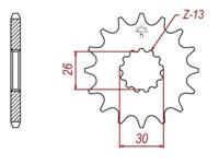 ESJOT Sprocket 530 19z standard - thumbnail