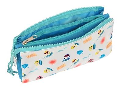 Pennenetui met 2 vakken Baby Shark Surfing Blauw Wit 22 x 12 x 3 cm Pennenetui met 2 vakken Baby Shark Surfing Blauw Wit 22 x 12 x 3 cm