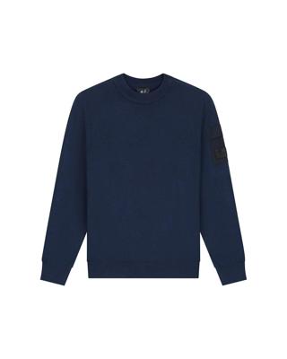 Malelions winter sweater jongens - navy blauw - gebreid, zak