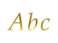 Letter Stickers Goud - thumbnail