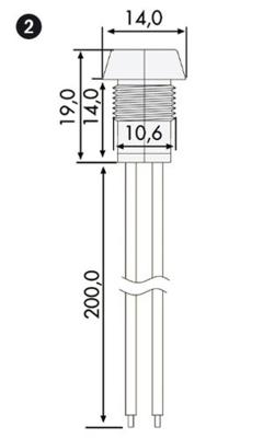 LED Licht Foliatec FT33143 Rood (10 mm)