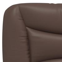 Bedframe met hoofdbord kunstleer bruin 200x200 cm - thumbnail