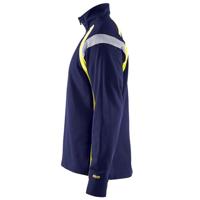 Blåkläder Sweatshirt halve rits Visible 34321158 | Marine/High-Vis Geel | Maat XS - 7330509595589 - thumbnail