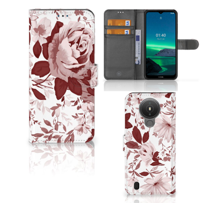 Hoesje Nokia 1.4 Watercolor Flowers Hoesje Nokia 1.4 Watercolor Flowers