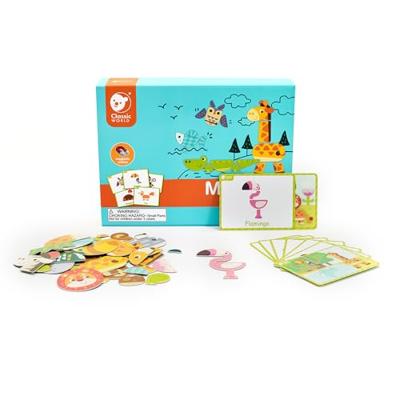 Classic World magneetspel bosdieren, 60dlg.