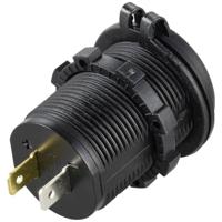 VOLTCRAFT VC-2USB4,8A Dubbel USB-stopcontact 12-24 V 4,8 A met beschermdeksel 12/24 V - thumbnail