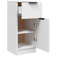 Dressoir 30x30x70 cm bewerkt hout wit - thumbnail