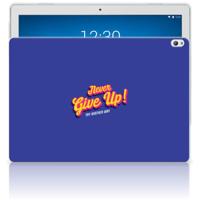 Lenovo Tab P10 Back cover met naam Never Give Up - thumbnail