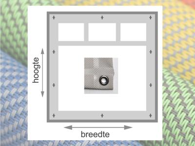 Raamdoek Serge 1% zeilogen