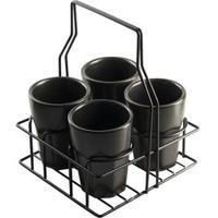 Gusta rekje met 4 vier mokken zwart - thumbnail