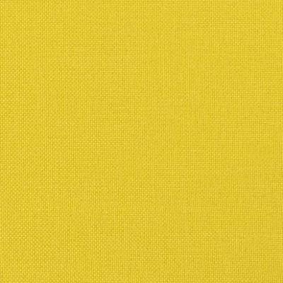 Fauteuil met voetenbank 60 cm stof lichtgeel