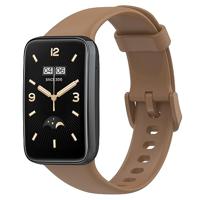 By Qubix - Siliconen sportbandje - Bruin - Compatible met Xiaomi Smart band 7 Pro - Compatible Xiaomi bandje - thumbnail