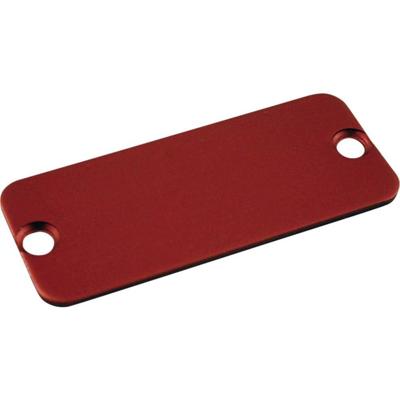 Hammond Electronics 1455PALRD-10 1455PALRD-10 Eindplaat (l x b) 120.5 mm x 30.5 mm Aluminium Rood 10 stuk(s)