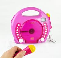 X4 Tech Bobby Joey CD-speler voor kinderen CD, SD, USB Incl. microfoon Pink - thumbnail
