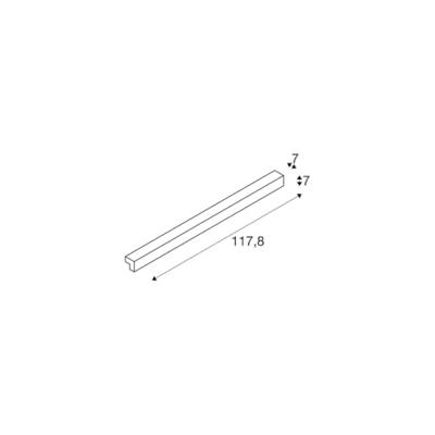 SLV 1001303 L-LINE 120 Wandlamp LED vast ingebouwd Wit SLV 1001303 L-LINE 120 Wandlamp LED vast ingebouwd Wit