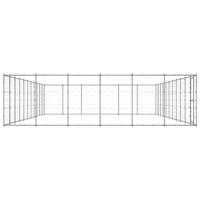 Hondenkennel 79,86 m² gegalvaniseerd staal - thumbnail