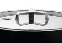 Alessi Pannenset Pots&Pans - AJM100S6 A - Zwart - door Jasper Morrison - 4 Delig - thumbnail