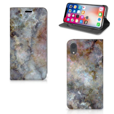 Apple iPhone Xr | Standcase | Marmer Grijs