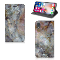 Apple iPhone Xr | Standcase | Marmer Grijs - thumbnail