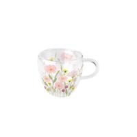 Ambiente Dubbelwandig glas pastel flowers roze - thumbnail