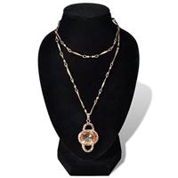 Sieradenhouder voor ketting 9x8,5x15 cm zwart 4 st - thumbnail