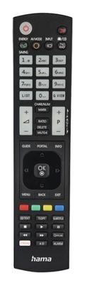 Hama Universal Remote Control voor LG TVs IR Teachable Illuminating Buttons Afstandsbediening Zwart - thumbnail