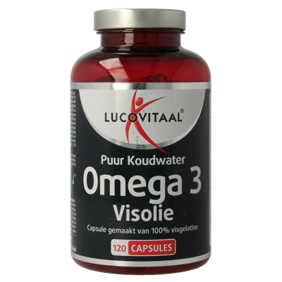 Lucovitaal Omega 3 visolie puur koudwater 120 Capsules
