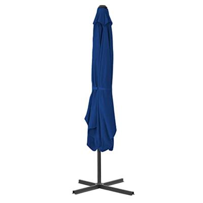 VidaXL Parasol met stalen paal 250x250x230 cm blauw