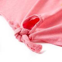 Kindershirt 92 fluorescerend felroze - thumbnail