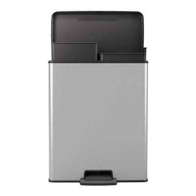 Curver deco bin duo 26l+26l zilver