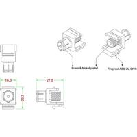 Renkforce RF-KS-FPAL Coax-inbouwmodule Keystone 1 stuk(s) - thumbnail