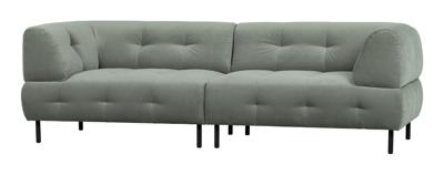 WOOOD Bank 'Lloyd' 4-zits, Velvet, kleur Waterplant