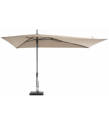 Grote Zweefparasol Asymetrique Windbestendig 360x220 cm Volant Ecru van Madison