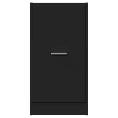 Apothekerskast 40x41x77,5 cm bewerkt hout zwart - thumbnail