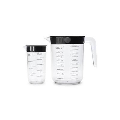 Brabantia Tasty+ Maatbeker Set 1L+250 ml Zwart/Transparant