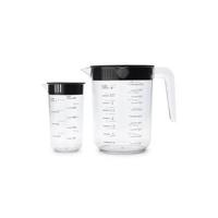 Brabantia Tasty+ Maatbeker Set 1L+250 ml Zwart/Transparant - thumbnail